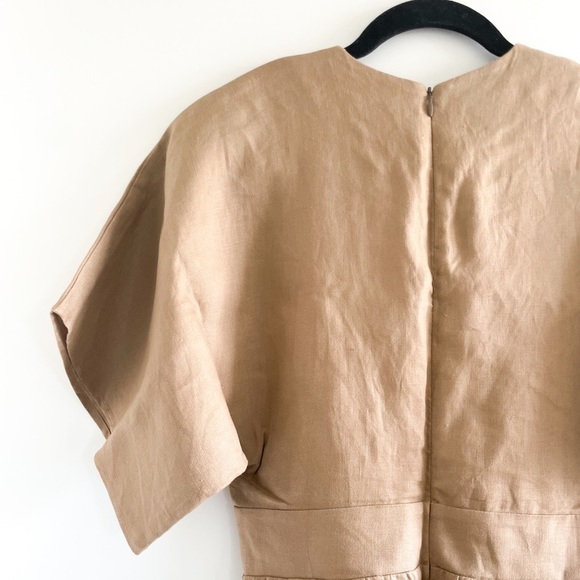 Reformation Short Sleeve Linen Dress - Picture 12 of 12